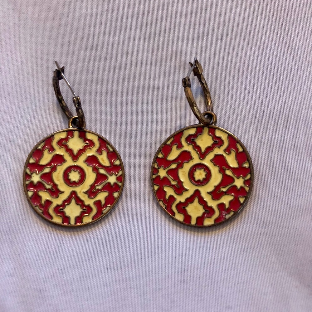 Lucky Brand Reversible Enamel Earrings